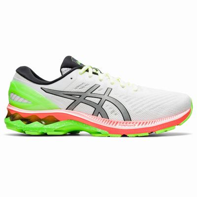 Asics Gel-Kayano 27 Lite-Show - Miesten Juoksukengät - Valkoinen/Hopea